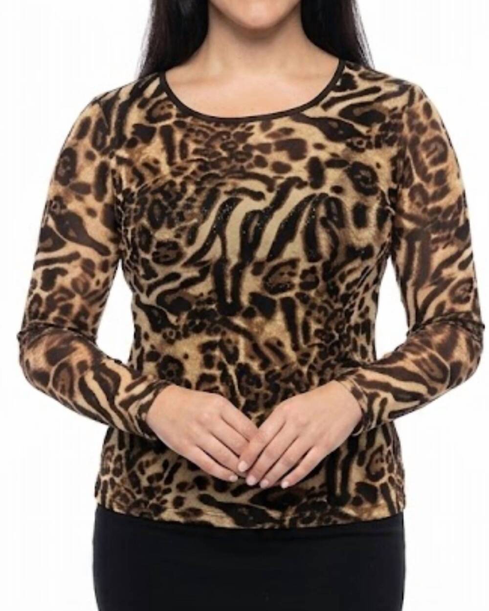 NEW AZI jungle joanne top in leopard